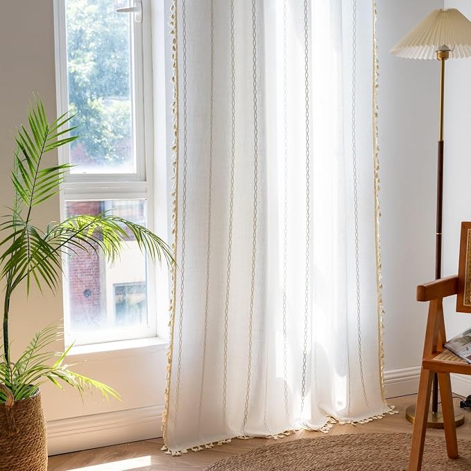 Sutuo Home Boho Curtains 72 Inches Length - Image 6