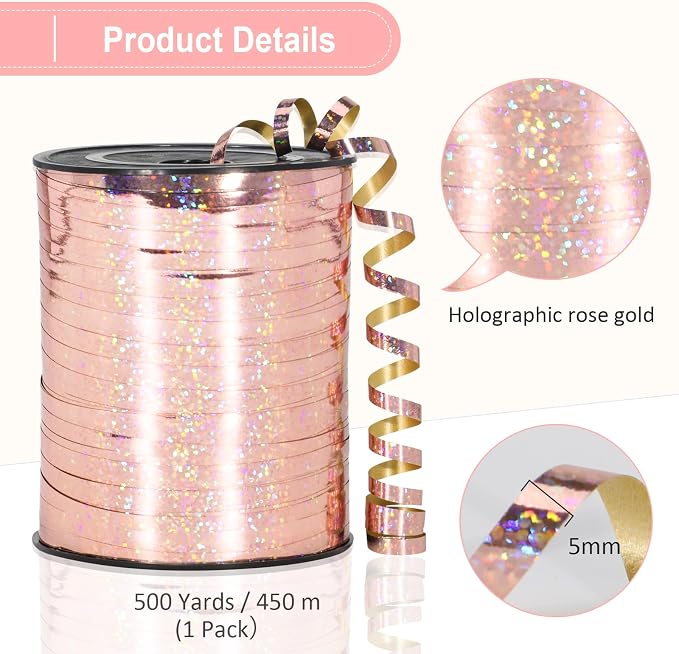 Rose Gold Curling Ribbon - Image 5