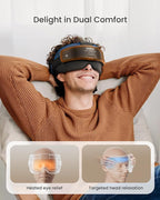 RENPHO Eyeris Masc Head & Eye Massager, FSA Eligible HSA, Christmas Gifts for Women Men, Headache Massager for Forehead, Occiput and Temple, Heated Face Mask with Heat, Massager Scalp Stress Relax