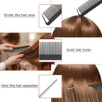 TsMADDTs 3Pack Hair Styling Tools Set with French Braid Loop, Rat Tail Comb, and Metal Pin Tail Braiding Comb, Black