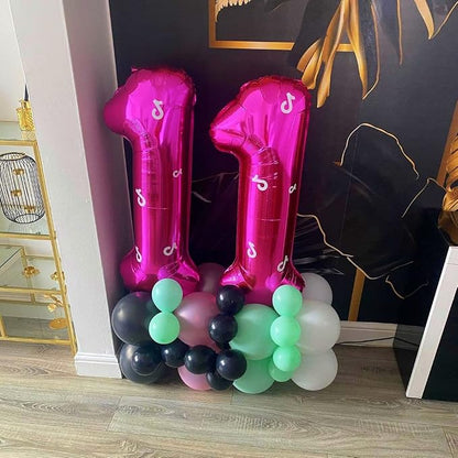 Hot Pink 11 Balloon Numbers, 40 Inch 11th Birthday Balloon Foil Mylar Number 11 - Image 3