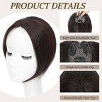 Hair Toppers for Women with Thinning Hair Extensions 360° 3D Toppers Hair Pieces for Women Clip Ins Fake Bangs Hair Pieces Perfect Solution for Stylish Upgrade