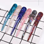 Large Metal Duckbill Hair Clips for Women, 6 Pieces & 5.5 Inch Long Non-Slip French Twist Clips, Chic Alligator Clips for Styling Thick Long Hair