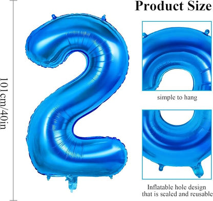 Number 92 Balloons for 92nd Birthday Party Decorations, 0-100 Large No.92 - Image 2
