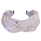 Prodaylab Twist Knotted Headbands for Women Trendy Fabric Embroidery Hair Elastics Wide Hair Bands Soft Non Slip Accessories Hairband for Girls (Sunflower)
