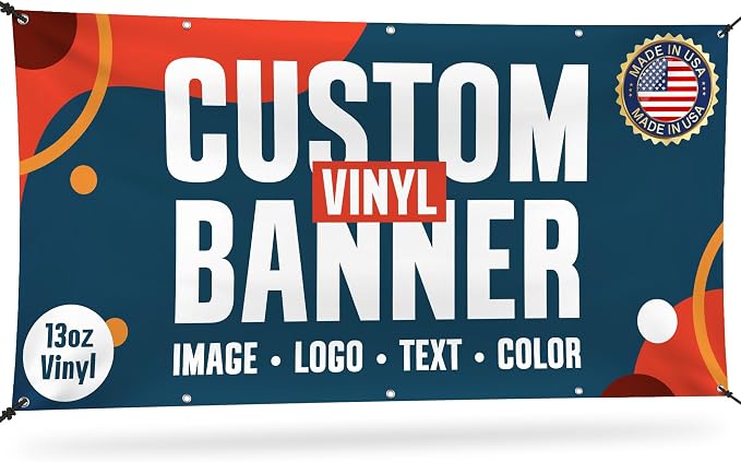 Custom Banner, Personalized Vinyl Banners Sign by MySignCenter