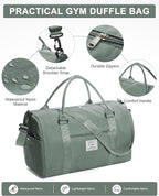 Gym Bag Womens,Travel Duffel Carry on Bag Sport Tote Bag Weekend Overnight Bag