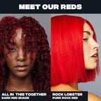 Good Dye Young Semi-Permanent Hair Color, Vegan and Cruelty-Free Red Hair Dye, Last up to 24 Washes, Non-Damaging Conditioning Hair Color (5FL OZ, All in This Together)