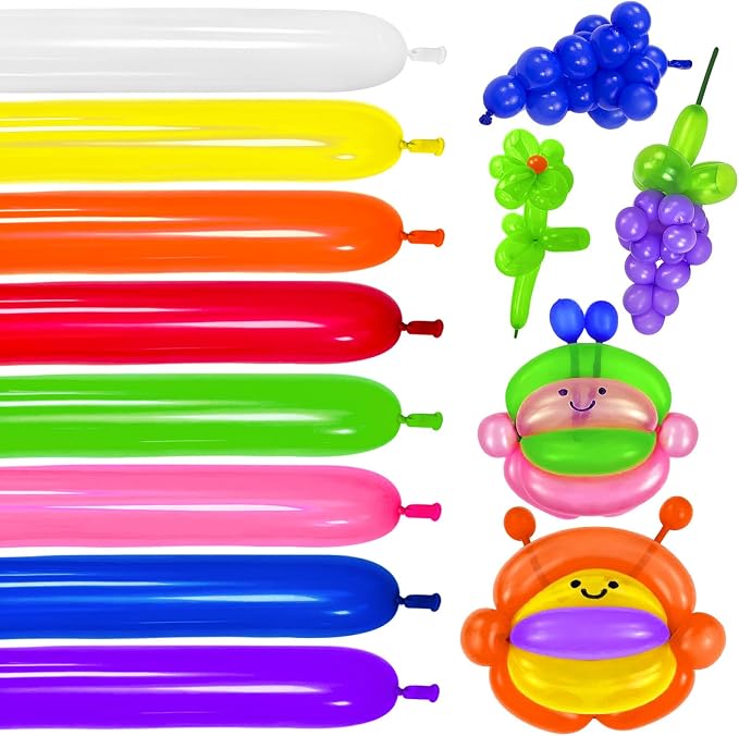 260 Balloons for Twisting Balloon Animal, Long Skinny LatexBalloons for by KUULBELAballoons