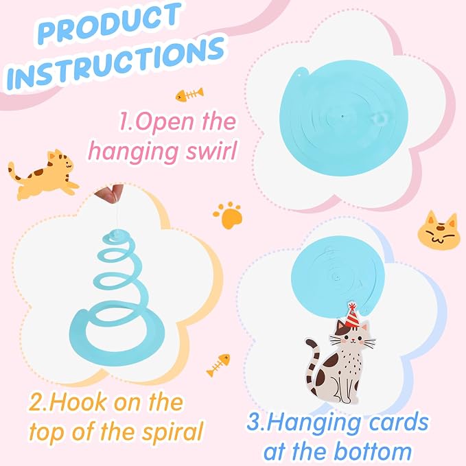 Cat Birthday Banner, Colorful Cat Themed Birthday Party Decorations, Cute - Image 4