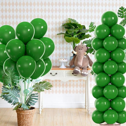 50pcs Dark Green Balloons, 12inch Matte Emerald Hunter Forest Green | Balloons - Image 3