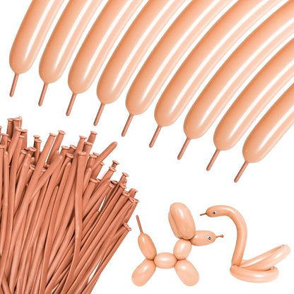 100Pcs Nude 260 Balloons by KUULBELAballoons