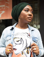 Harewom Head Wraps for Black Women Stretch Head Scarf Long African Hair Wraps Turban Headwraps Jersey Headbands