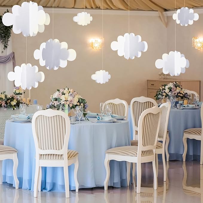8 Pcs 3D Cloud Decoration Hanging - Image 6