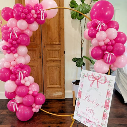 Pink Balloon Arch Kit, Hot Pink Balloons - Image 3