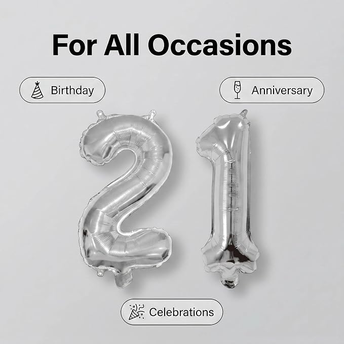 Number 18 Balloon Foil Mylar Balloons - Image 3