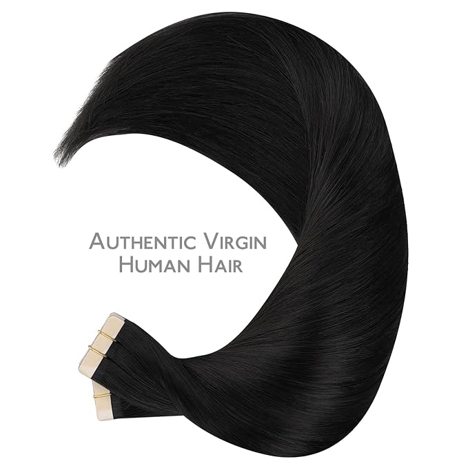 WENNALIFE Tape in Hair Extensions Human Hair, 40pcs 100g 22 inch Hair Extensions Real Human Hair Straight Tape in Extensions