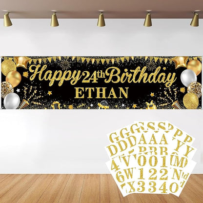 Personalized Birthday Banner for Party, by SUYEPER