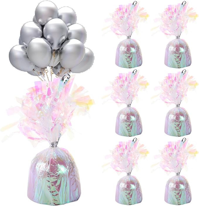 6 Pcs Balloon Weights Metallic Anchor Balloon Holder by Unknown