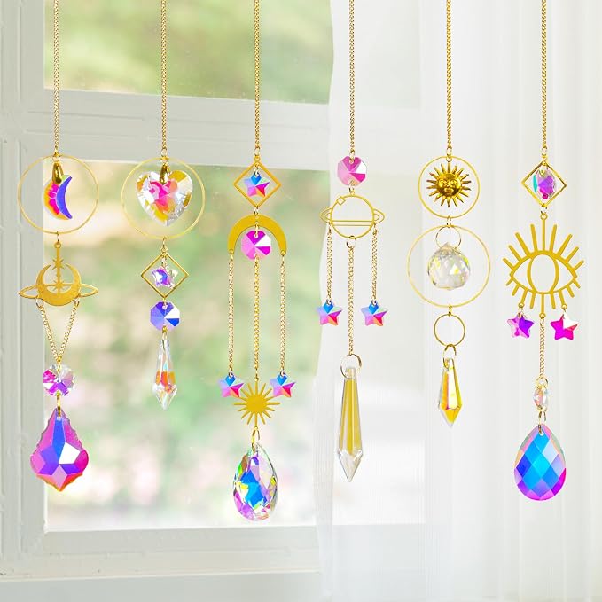 Sun Catchers 6Pieces Colorful Crystals Suncatcher - Image 7
