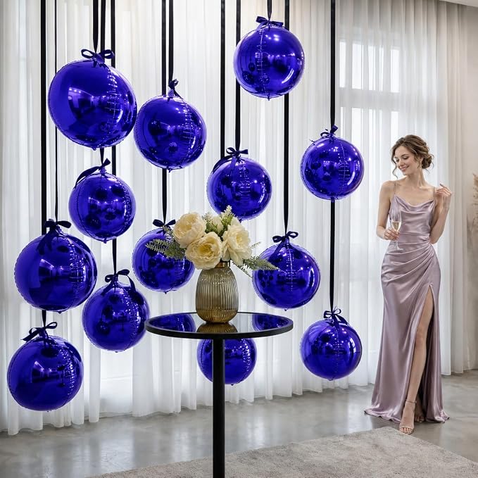 Purple Round Foil Balloons - Image 5