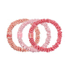 SLIP Amazon Exclusive Skinny Scrunchies: Anti-Crease, Anti-Breakage Slipsilk™ Design Protects Delicate Hair | Includes 3 Pure Silk Scrunchies, Sherbet