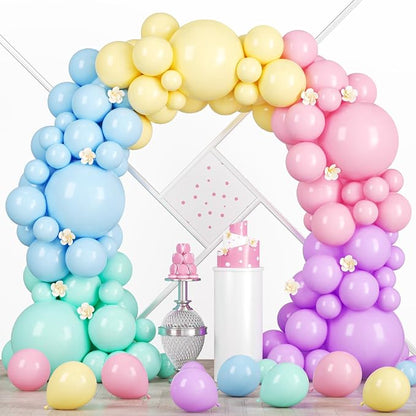 Voircoloria 95pcs Pastel Balloons Garland Arch Kit, 18 12 10 5 Inch | by Voircoloria