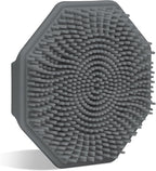 Sud Scrub® Antimicrobial Silicone Face Scrubber, 1 Pack, Gentle Face Exfoliator for Sensitive Skin, Eco Friendly Facial Cleansing Brush, Exfoliating Face Brush for Men and Women (Charcoal)