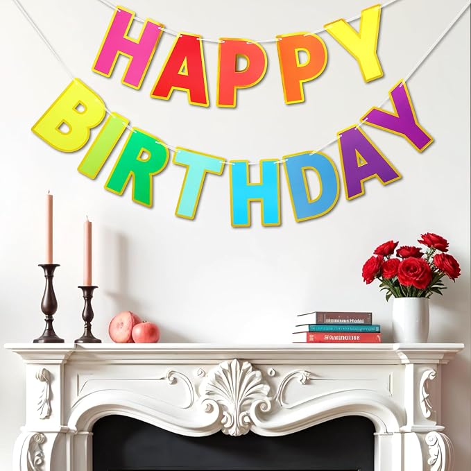 Pre-Strung Happy Birthday Banner - Image 7
