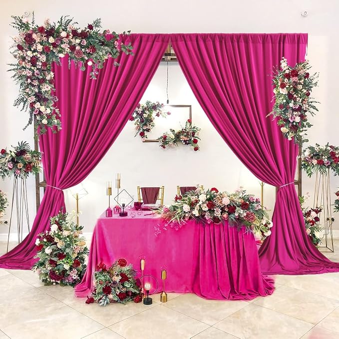 AK TRADING CO. 10 feet x 10 feet Polyester Backdrop Drapes Curtains Panels - Image 4