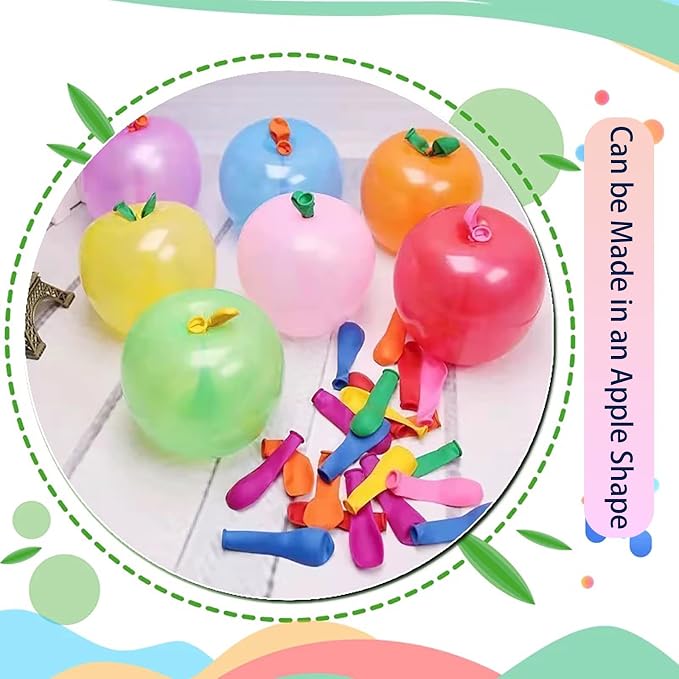Assorted Colors Balloons, 500 Pack 3 Inch Rainbow Latex Balloons, Small - Image 5