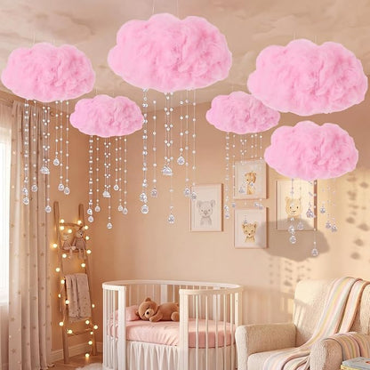 Marsui Artificial Cloud Props LED Hanging Cloud String Light Fake Imitation 3D by Marsui