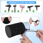 Hair Dryer Diffuser Sock, Heat Protection Cap, Fits Most Standard Blow Dryers, Portable Foldable Attachment for Curly Wavy Hair, Foldable Travel Diffuser Sock with Elastic Band
