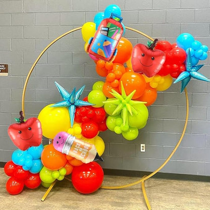 158pcs Back to School Balloon Garland Arch Kit, School Bus House Pencil Bag - Image 4