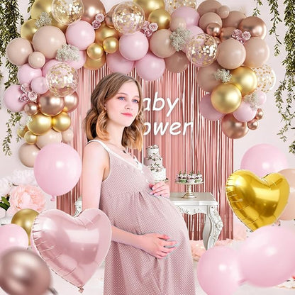157PCS Rose Gold Balloon Garland Arch Kit - Image 4