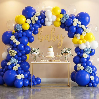 RUBFAC Blue Balloons Different Sizes Royal Blue Balloon Arch Kit 154pcs | - Image 8