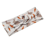 Soft Stretchy Headband, 3-in-1 Versatile Twist Style, One-Piece (Bunnies & Carrots, Adult)