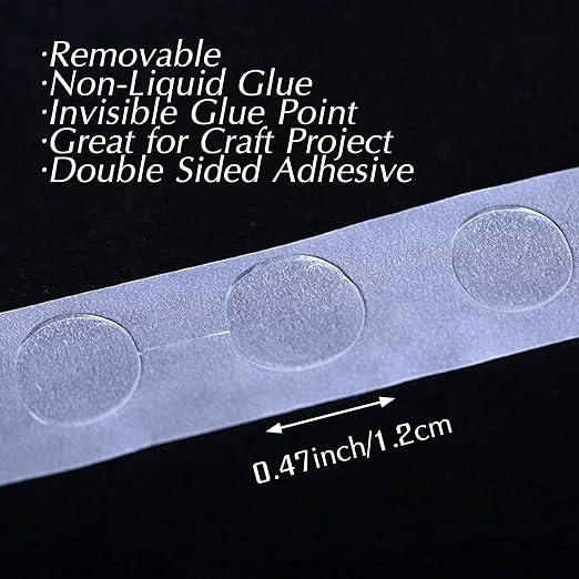 ALLFUN 1000 Pieces Glue Point Dots Double Sided Adhesive - Image 2