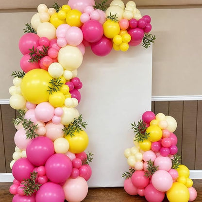 Pink and Yellow Balloon Arch Kit - Image 7
