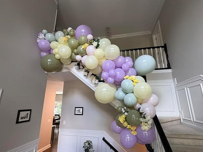 Pastel Balloons for Wildflower Baby Shower Birthday Decorations | 60Pcs 12Inch - Image 4
