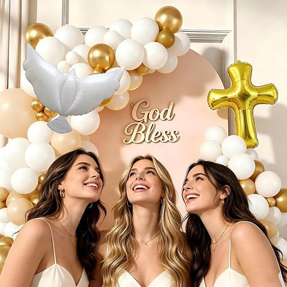 First Communion Decorations Baptism Decorations Balloon Garland Arch Kit 160Pcs - Image 4