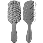 Hair Brush,Curved Vented Paddle Detangle Brush for Faster Blow Drying,Soft Flexible Bristles Glide Thru Tangles with Ease, Detangling Styling Hair Brushes for Women Curly Thick Wet Hair