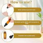 5ml Glass Dropper Bottles, 100 Pcs Amber Bottles with Black Caps, Leakproof Essential Oil Containers for DIY Perfume, Travel Liquids, Aromatherapy, Lab Sample & Hair Oil Storage