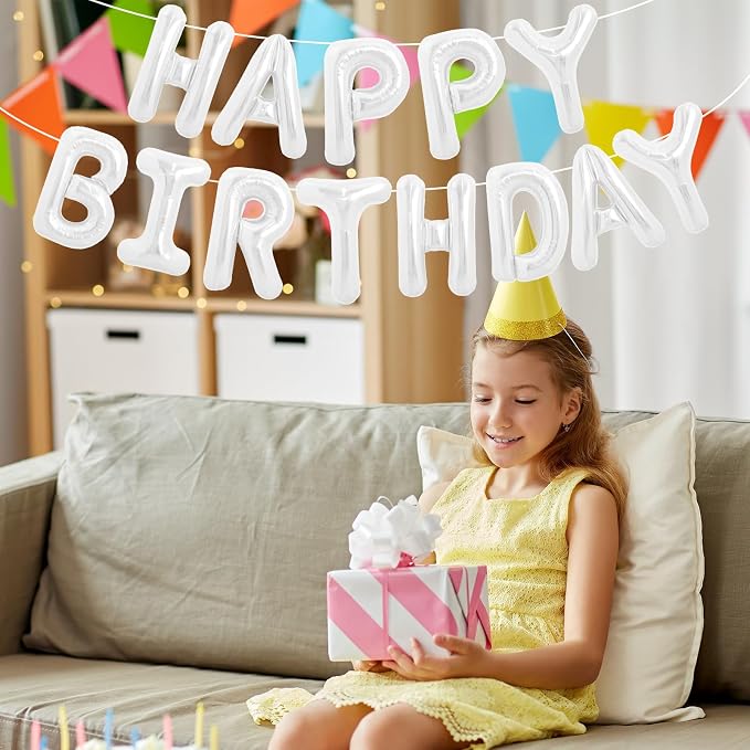 LIOZEOKUN Letter Balloons 16 Inch Alphabet A-Z Mylar Foil Balloons 2 Set - Image 5