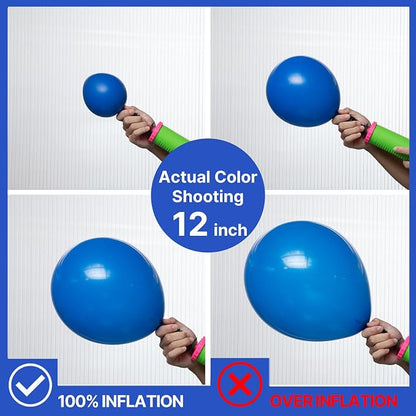 PartyWoo Royal Blue Balloons 100pcs Dark Blue Latex Helium Balloons 5 Inch | - Image 5