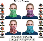 Headband Neck Gaiter Head Wrap Headwear Face Mask Magic Scarf Bandana for Men and Women