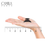 Camila Paris CP1143/2 French Hair Clip for Women, Set of 2 Small Girls Hair Claw Clips Jaw Fashion Durable and Styling Hair Accessories for Women, Strong Hold No Slip Grip, Made in France