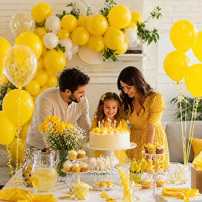 EMART Yellow Balloons 12 Inch 100pcs, Latex Balloons - Image 6