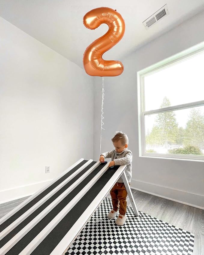 4 Balloon - Orange Birthday Number Balloons, 40 Inch Decorations Men Women | - Image 3