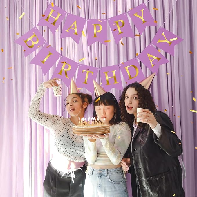 Happy Birthday Banner Birthday Party Banner NO DIY Happy Birthday Sign | - Image 6